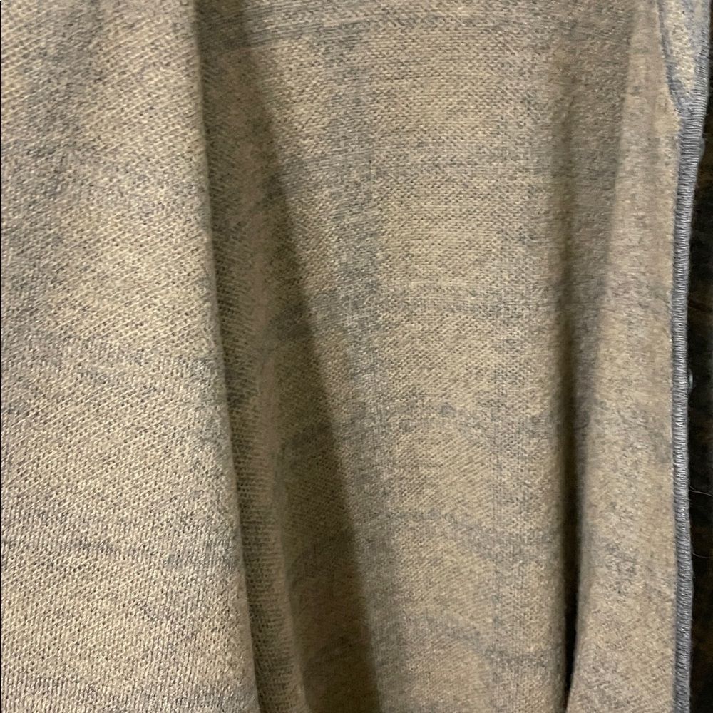 Rena Rowan Vintage 100% Wool Plaid Sweater Jacket Button Down Tan & Gray Large - Picture 9 of 9